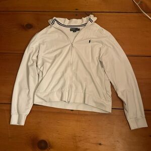 White Polo Ralph Lauren Zip-Up Jacket